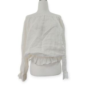 120%Lino  100%linen  boho top
